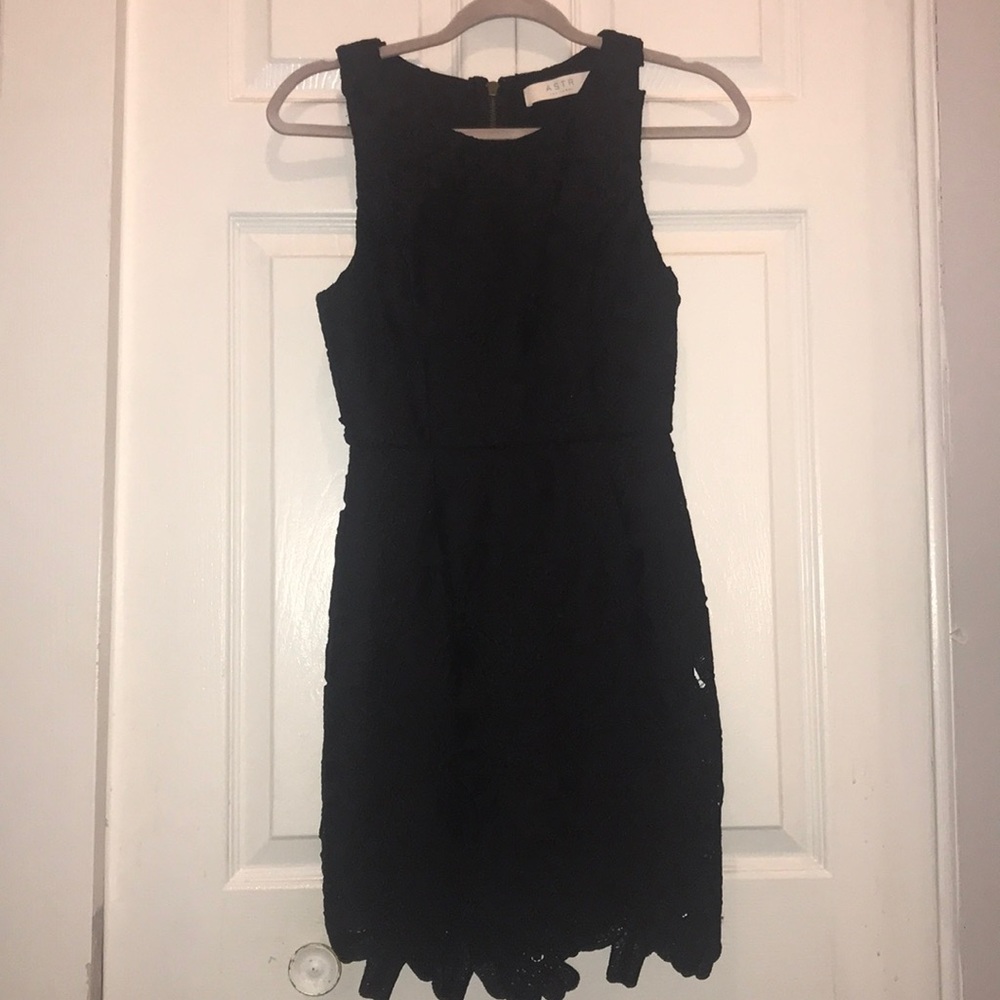 Astr the label black lace dress xs
